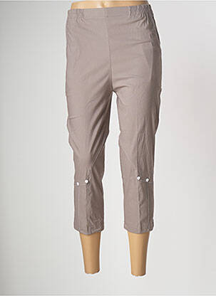 Pantalon trei sferturi maro GEVANA femeie