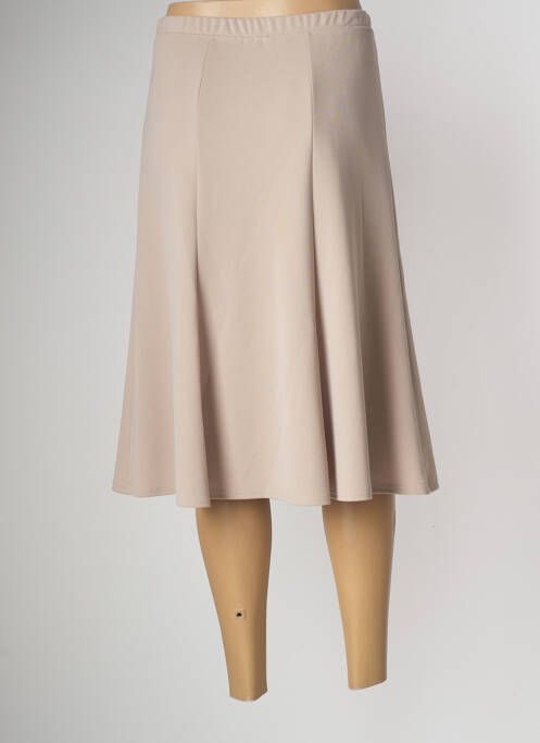 Fustă midi bej GEVANA femeie