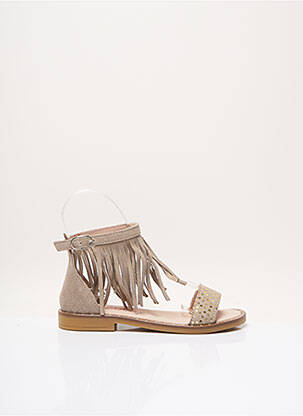 Sandale/Pantofi decupați maro ACEBOS fată