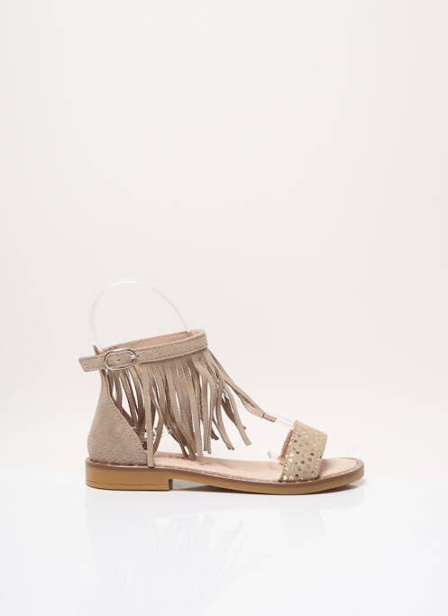 Sandale/Pantofi decupați maro ACEBOS fată