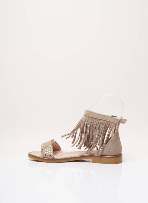 Sandale/Pantofi decupați maro ACEBOS fată