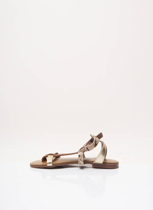 Sandale/Pantofi decupați maro REQINS fată