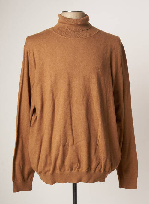 Pulover cu guler înalt maro CAMBRIDGE bărbat