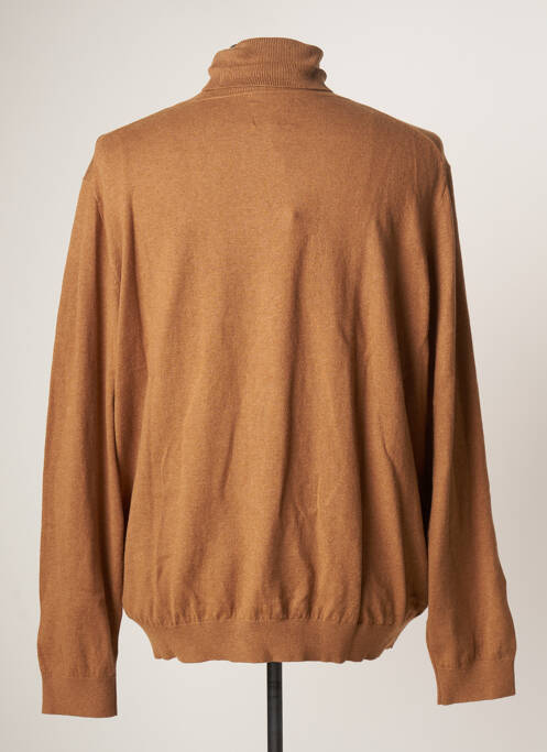 Pulover cu guler înalt maro CAMBRIDGE bărbat