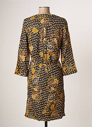 Rochie midi mâneci 3/4 mâneci 3/4 negru DIANE LAURY femeie