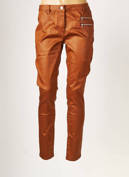 Pantalon slim maro JULIE GUERLANDE femeie