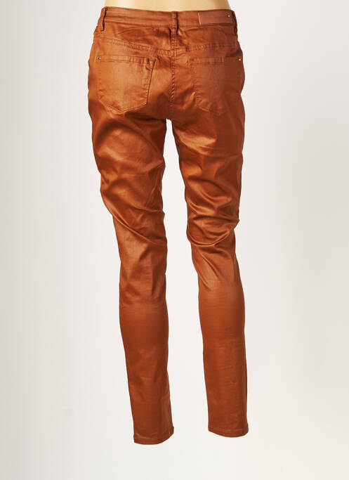 Pantalon slim maro JULIE GUERLANDE femeie