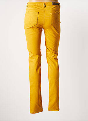 Pantalon slim talie joasă talie joasă galben JULIE GUERLANDE femeie