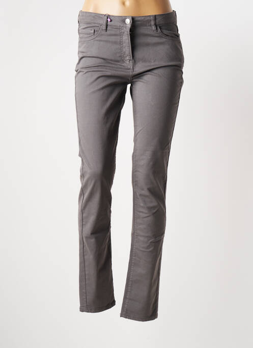 Pantalon slim gri JULIE GUERLANDE femeie