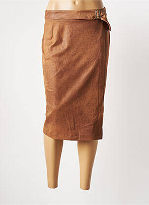 Fustă midi maro JULIE GUERLANDE femeie