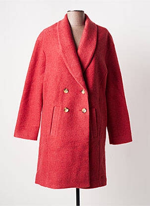 Palton lung roz C'EST BEAU LA VIE femeie