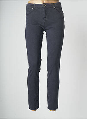 Pantalon slim țesătură poplin mărime normală gri C'EST BEAU LA VIE femeie
