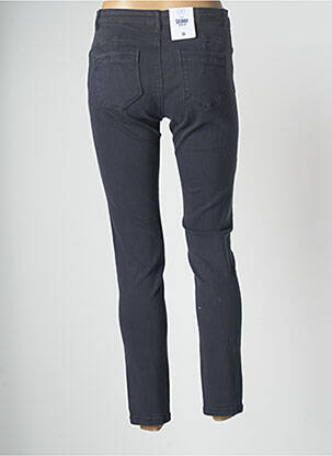 Pantalon slim țesătură poplin mărime normală gri C'EST BEAU LA VIE femeie