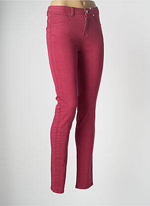 Pantalon slim țesătură poplin mărime normală roz C'EST BEAU LA VIE femeie