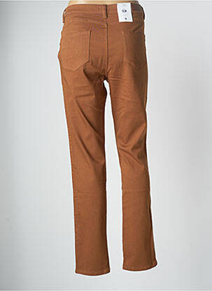 Pantalon slim țesătură poplin mărime normală maro C'EST BEAU LA VIE femeie
