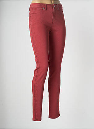 Pantalon slim țesătură poplin mărime normală roșu C'EST BEAU LA VIE femeie