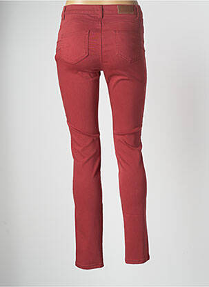 Pantalon slim țesătură poplin mărime normală roșu C'EST BEAU LA VIE femeie