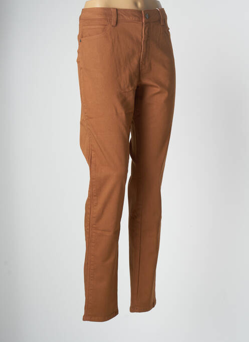 Pantalon slim maro C'EST BEAU LA VIE femeie