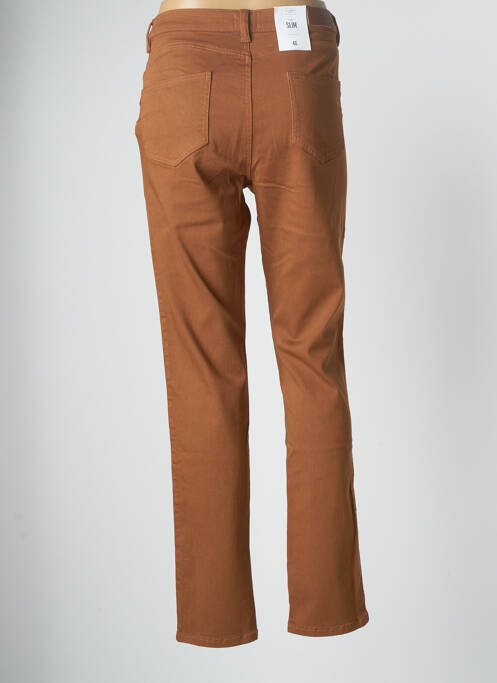 Pantalon slim maro C'EST BEAU LA VIE femeie