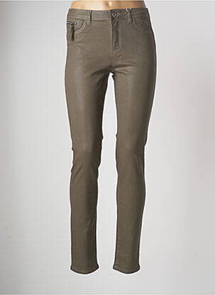 Pantalon slim elasticitate mărime normală verde C'EST BEAU LA VIE femeie