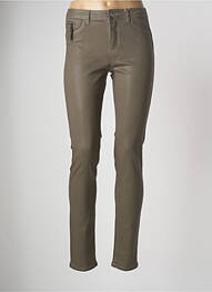 Pantalon slim elasticitate mărime normală verde C'EST BEAU LA VIE femme