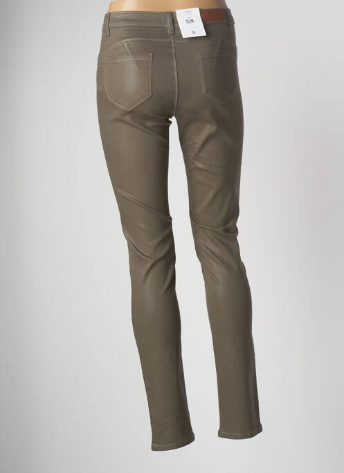 Pantalon slim verde C'EST BEAU LA VIE femeie