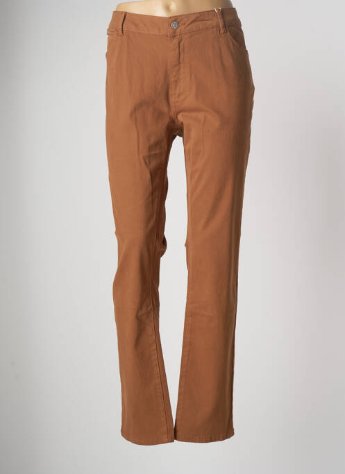 Pantalon slim maro C'EST BEAU LA VIE femeie