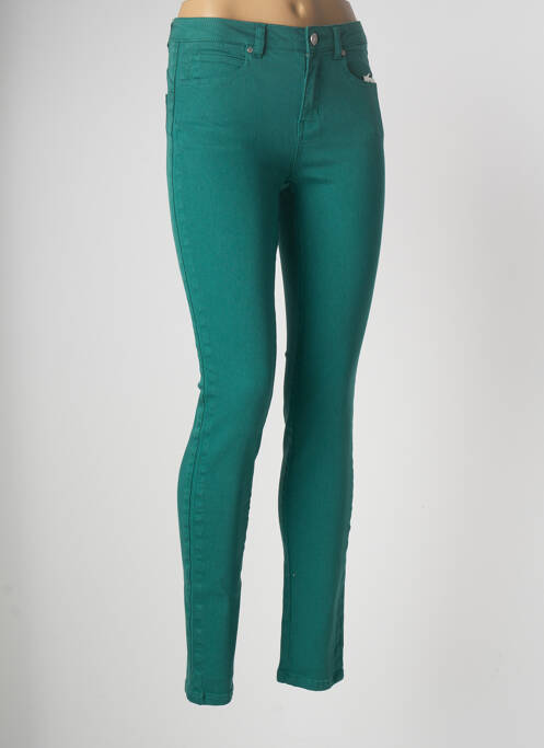 Pantalon slim verde C'EST BEAU LA VIE femeie
