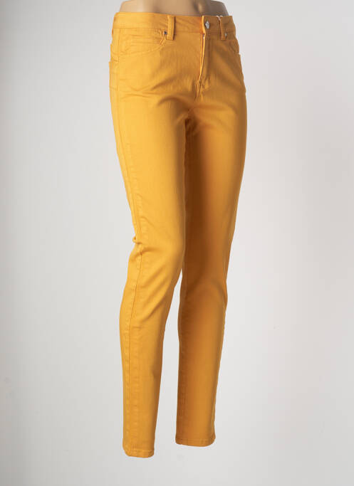 Pantalon slim galben C'EST BEAU LA VIE femeie