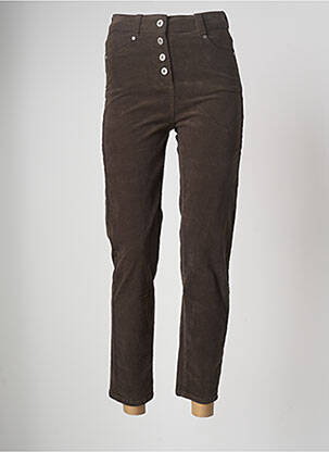 Pantalon drept elasticitate mărime normală maro C'EST BEAU LA VIE femeie