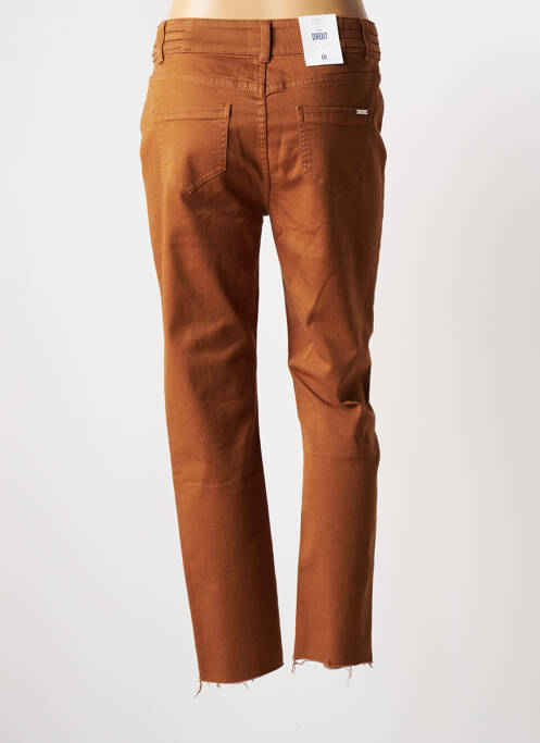 Blugi cu croială dreaptă maro C'EST BEAU LA VIE femeie