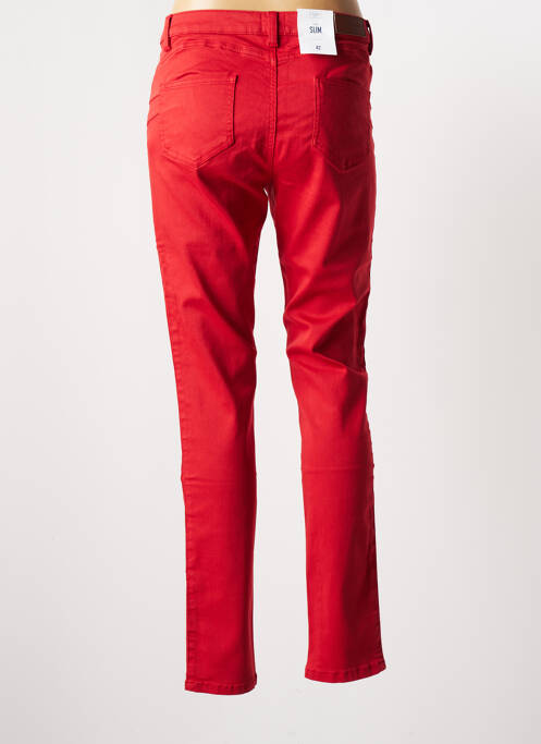 Pantalon slim roșu C'EST BEAU LA VIE femeie