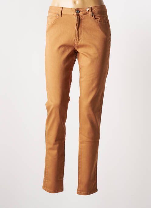 Pantalon slim maro C'EST BEAU LA VIE femeie