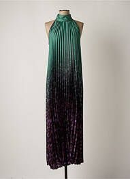 Rochie lungă fără mâneci fără mâneci verde DIXIE femme