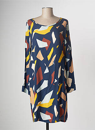 Rochie midi albastru SKFK femeie