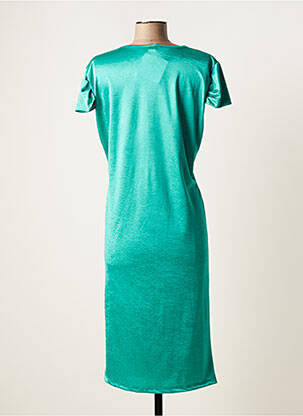 Rochie midi mâneci scurte mâneci scurte verde DANIELA femeie