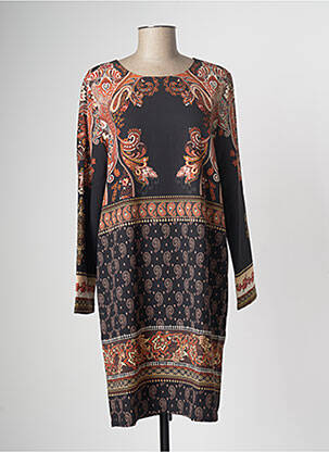 Rochie midi mâneci lungi mâneci lungi negru MULTIPLES femeie