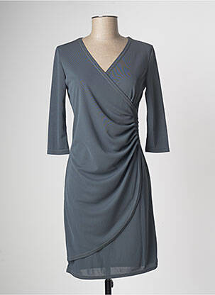 Rochie scurtă mâneci 3/4 mâneci 3/4 gri MULTIPLES femeie