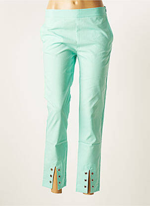 Pantalon 7/8 elasticitate mărime normală verde MULTIPLES femeie