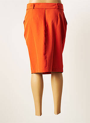 Fustă midi croială dreaptă portocalie MULTIPLES femeie