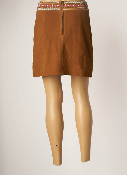 Fustă scurtă maro ROSE GARDEN femeie