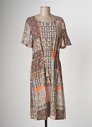 Rochie midi portocaliu GRIFFON femeie