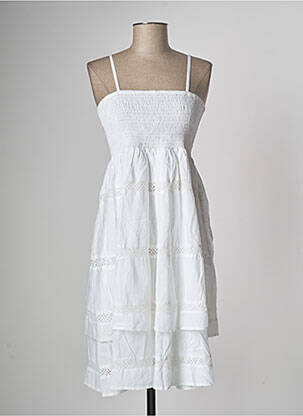 Rochie midi alb ICONIQUE femeie