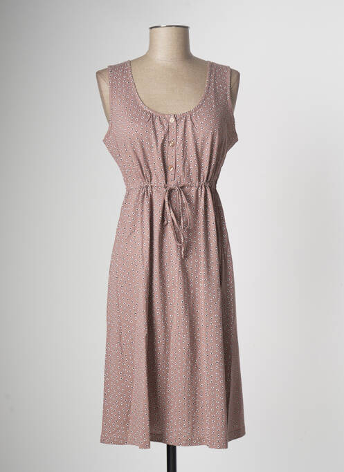 Rochie midi maro CANAT femeie