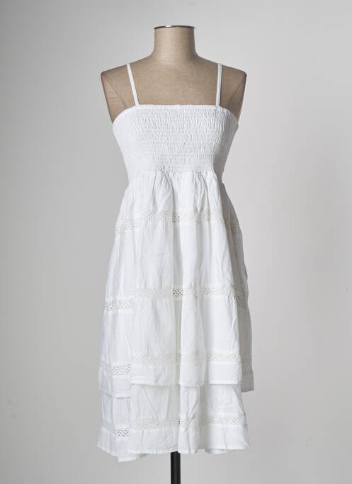 Rochie midi alb ICONIQUE femeie