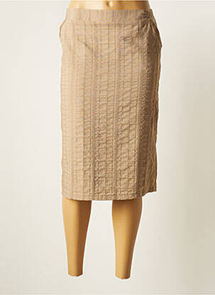 Fustă midi bej GRIFFON femeie