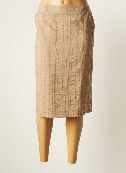 Fustă midi bej GRIFFON femeie