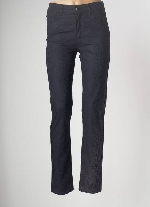 Pantalon slim albastru QUATTRO femeie