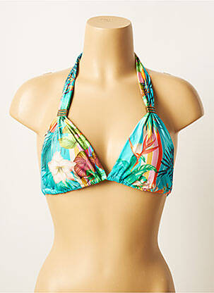 Sutien de costum de baie elasticitate top triunghiuri albastru BLUE MAN femeie