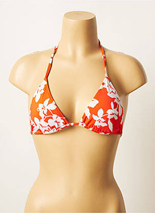 Sutien de costum de baie elasticitate top triunghiuri portocalie SALINAS femeie